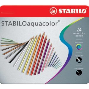 Lapices Stabilo Aquacolor Lata Largos X24u