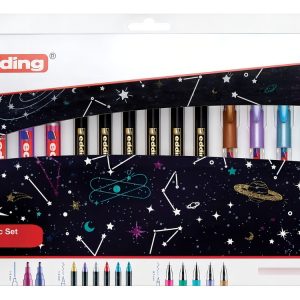 Galactic Set Marcadores Para Diseñar Edding X16 Unidades Metálico.