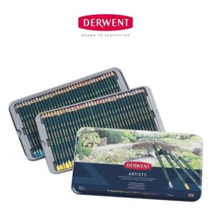 Lápices De Color Derwent Artists Colores Vibrantes Pack 72 Gris Plomo