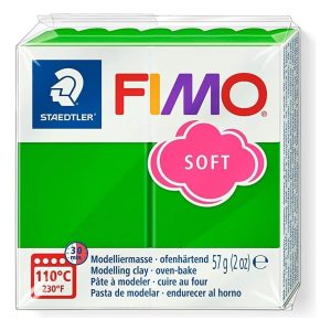 Arcilla Polimérica Fimo Soft 56g Color 53 Verde Tropical Masa Moldeable