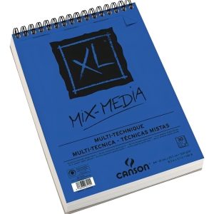 Canson Block Xl Mix Media 300 Grs. A4 Block 30 Hjs Color Azul