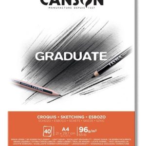 Canson Block De Papel Croquis A4 96g 40 Hojas Boceto Blanco