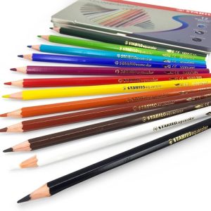 Lápices Acuarelables Stabilo Aquacolor Premium X 12 Colores Artistas