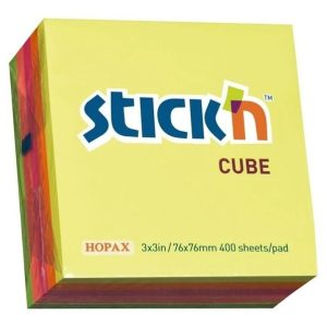 Notas Adhesivas Stick'n Neón 76x76mm 400 Hojas