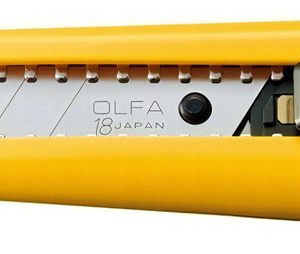 Cutter Industrial Olfa Exl 18mm Amarillo Bloqueo Automático