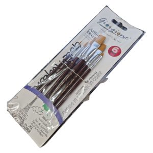 Pinceles Set Giorgione X 6 G-703 6 Cerdas Acuarelas