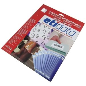 Etiqueta Impresora Etidata Carta X 25hs 8718 250 Etiquetas Color Blanco