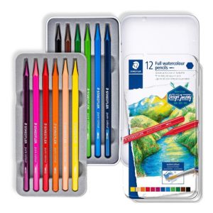 Lápiz Acuarelable Staedtler Pure Colour 12 Colores Vibrantes