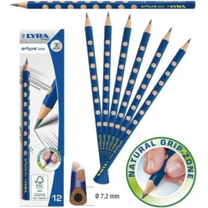 Lápiz Grafito Lyra Groove Slim Pack 12u