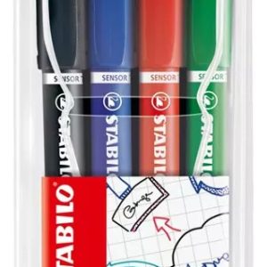 Microfibras Stabilo Sensor Set X4 Colores Clasicos Multicolor