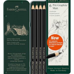 Juego De Lápices Faber-castell Pitt Graphite Matte, Lata Met