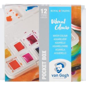 Acuarelas Van Gogh Royal Talens 12 Colores Funda Plástico Turquesamedio.