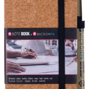 Libreta Sakura Tapa Corcho Note Book 14 X 9 Cm 80 Hs 140 Grs