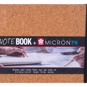 Libreta Sakura Tapa Corcho Notebook 21 X 15 Cm 80 Hs 140 Grs