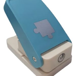 Troqueladora Asb Rompecabezas 38mm Turquesa Goma Eva Madera Balsa Cartón
