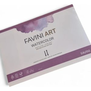 Papel Acuarelable Favini Block A3 Grano Rugoso 300 G 10 H