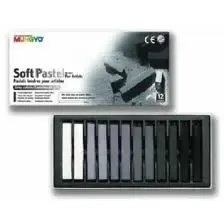 Pasteles Tiza Mungyo X 12 Tonos De Gris Mp Tu-libreria