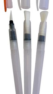 Set 3 Pinceles Recargables Sintéticos Giorgione G-003wb Para Pintura Líquida Set Pincel Recargable