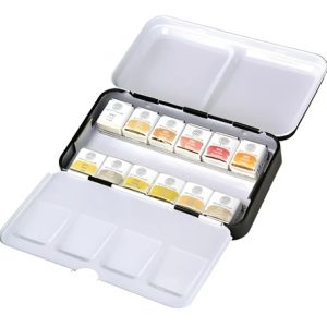 Acuarelas Profesionales Mungyo 12 Metalizados En Pastillas Color Surtidos