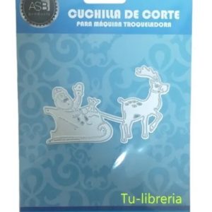 Scrapbooking Troqueles Papa Noel Con Trineo 97 X 60 Mm 1 Pie