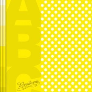 Cuaderno Rivadavia Abc Rayado Amaril Lunares X48 19x23.5 Cm