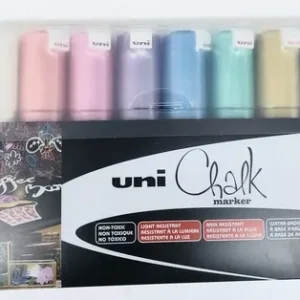 Uni Chalk Set X 8 Marcadores 8k