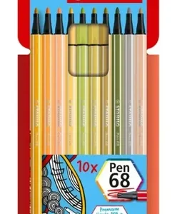 Marcadores Stabilo Pen 68 Nuevos Colores X 10 Soft