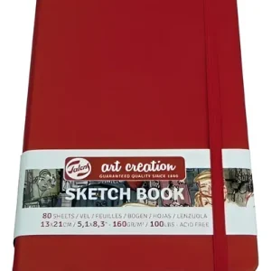 Cuaderno Sketch Art Creation Rojo 140 Grs 13 X 21 Cm 80 Hs.