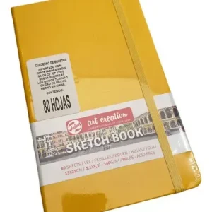 Sketch Book Dibujo Pasta De Color 80h 140gr 13x21cm Color Amarillo