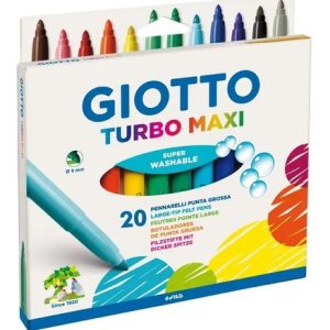 Marcador Giotto Turbo Maxi X 20 Colores