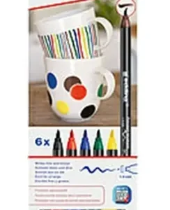Marcadores Edding 4200 Porcelana Punta Pincel X 6 Col Surt