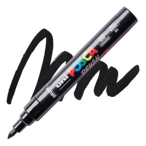 Marcador Posca 5m-br Brush Punta Pincel
