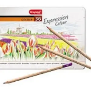 Lápices De Colores Bruynzeel Hexagonales, Pack De 36 Unidades