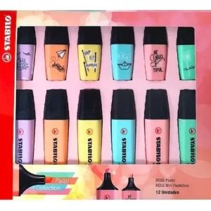 Resaltador Stabilo Boss X 12 Unidades Kit
