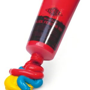 Tinta Xilografía Rojo 300ml Essdee Al Agua Impresión Artística