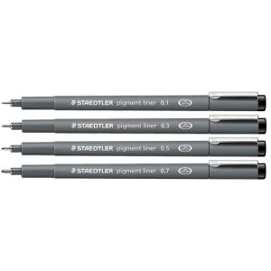 Microfibra Staedtler Puntera 308 Tinta Pigmentada Unitaria 0.1 A 0.9mm