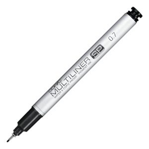 Estilógrafo Copic Multiliner Sp 0.7 Mm Recargable Metal Negro