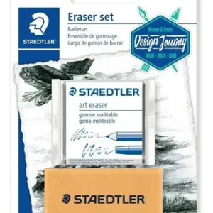 Set Gomas Borrar Staedtler Moldeable Y Convencional Pack 2 Unidades