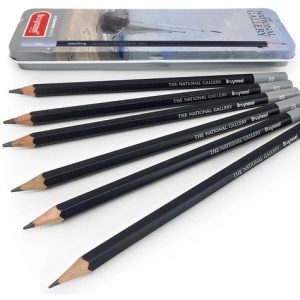 Lapices Grafito Bruynzeel National Gallery X 6 Caja Metal