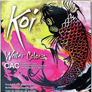 Acuarelas Sakura Koi 4 Metalizados, 12 Nacarados, 8 Fluoresc