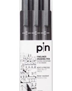 Uni Pin 200 Black Tinta Pigmentada X 3 Unidades A