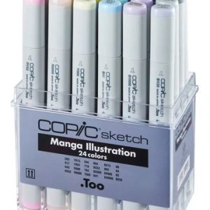 Marcadores Copic Sketch X 24 Manga Illustration Doble Punta