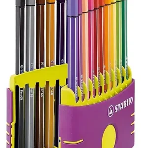 Marcadores Stabilo Point 68 Caja 20 Colores Tinta A Base De Agua