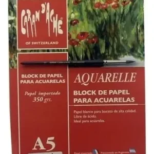Block De Acuarela Caran D'ache Aquarelle A5 10 Hojas 350g
