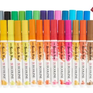 Marcador Ecoline Brush Pen Punta Pincel Tinta Acuarelable