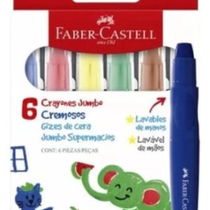 Crayones Jumbo Cremosos X 6 Faber Castell