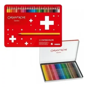 Lapices Carandache Swisscolor X 30 Acuarelables Lata