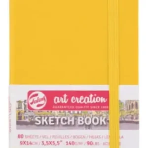 Libreta Art Creation Amarillo Dorado 9x14cm 140gr 80hjas