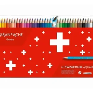 Lapices Caran Dache Swisscolor Acuarelable X 40 Lata