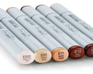 Marcadores Copic Sketch 6 Tonos De Piel Doble Punta Alcohol